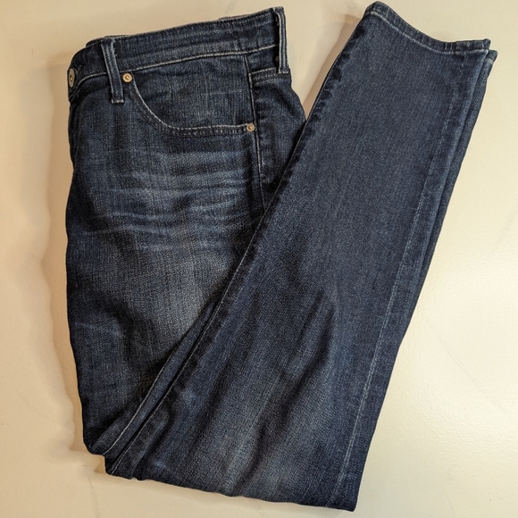 Ag Adriano Goldschmied Denim - AG Adriano Goldschmied Anthropologie Slim Stevie Ankle Blue Jeans Size 29R